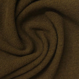 Brushed Polyester Viscose Stretch Rib Knit Fabric, 390 gsm, 160 cm — Green — photo 2