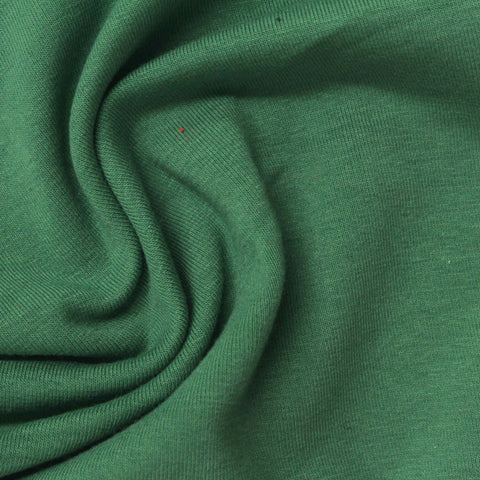 Green Rib Knit, Cotton-Poly