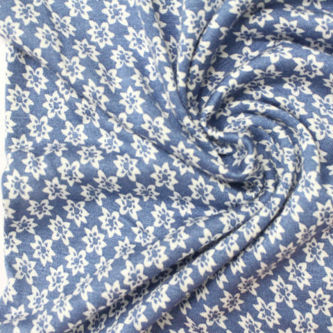 White Floral Knit, Viscose