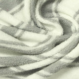 Grey Horizontal-Stripe French Terry, Poly-Cotton — photo 2