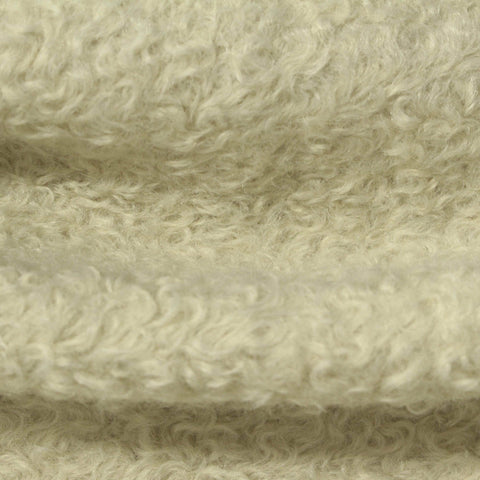 100% Polyester French Terry Fabric, 415 gsm, 150 cm — Beige