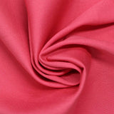 Cotton Polyester Stretch Sateen Fabric, 290 gsm, 150 cm — Red — photo 2