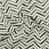 Black Zigzag Jacquard, Polyester — photo 2