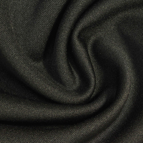 Dark Grey Heathered-Marl Scuba Knit, Polyester, 270 gsm