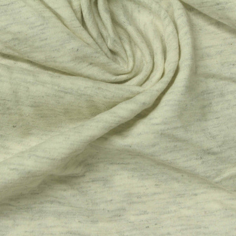 Light Grey Marl Jersey Knit, Cotton-Poly, 160 gsm
