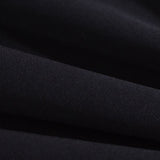 Polyester Stretch Woven Fabric, 120 gsm, 150 cm — Black — photo 2