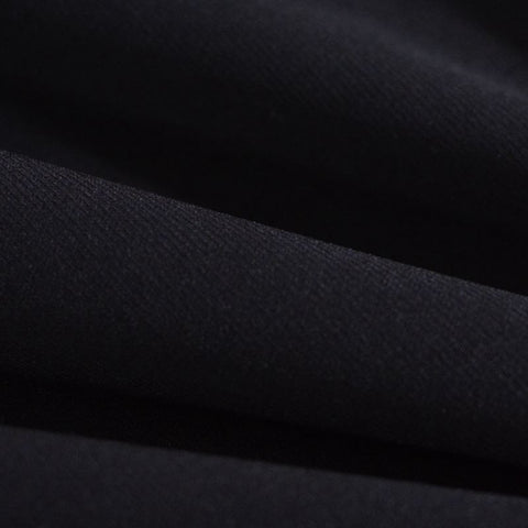 Polyester Stretch Woven Fabric, 120 gsm, 150 cm — Black