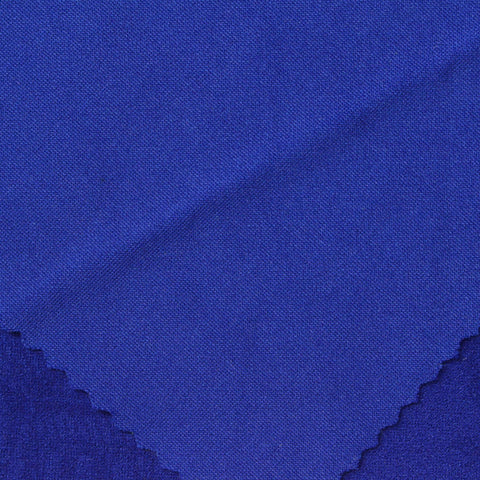 Polyester Stretch Linen-Look Fabric, 280 gsm — Navy