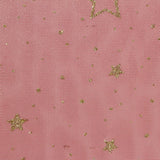 Red Glitter-Star Mesh, Polyester — photo 2