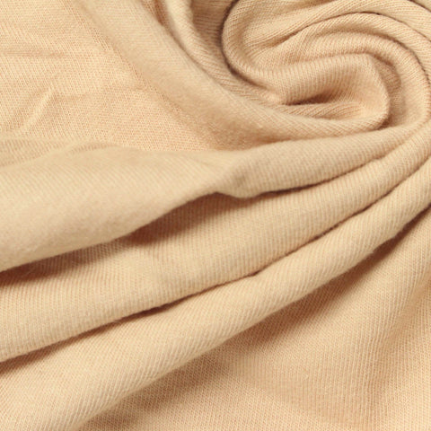 100% Cotton Jersey Knit Fabric, 195 gsm, 175 cm — Beige