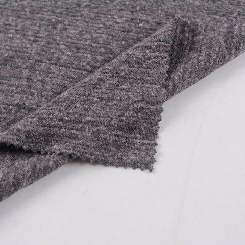 Dark Grey Marl Jersey Knit, Poly-Cotton, 143 gsm, ref EF-11912