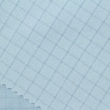 Light Blue Tone-on-Tone Grid Jacquard, Polyester — photo 2