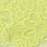 Yellow Floral Mesh, Cotton-Nylon — photo 2