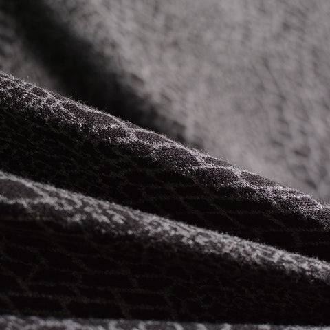 Animal Print Polyester Viscose Knit Fabric, 250 gsm, 155 cm — Grey