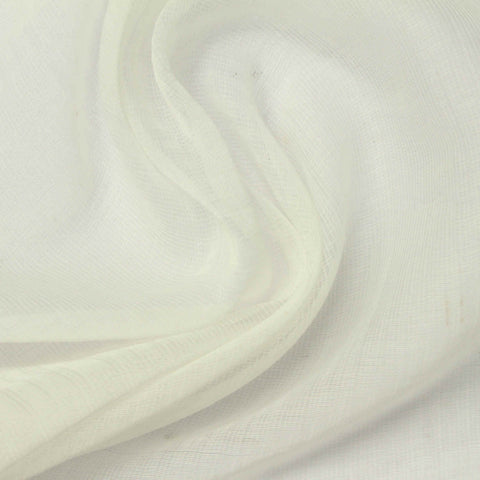 Tencel Lyocell Nylon Blend Crepe Fabric, 50 gsm, 145 cm — White