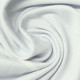 100% Polyester Birdseye Knit Fabric, 155 gsm, 180 cm — White — photo 2