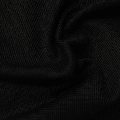 Acrylic Polyester Chunky Knit Fabric, 160 gsm, 168 cm — Black