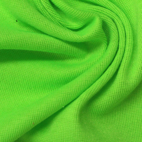 Polyester Stretch Rib Knit Fabric, 190 gsm, 175 cm — Green