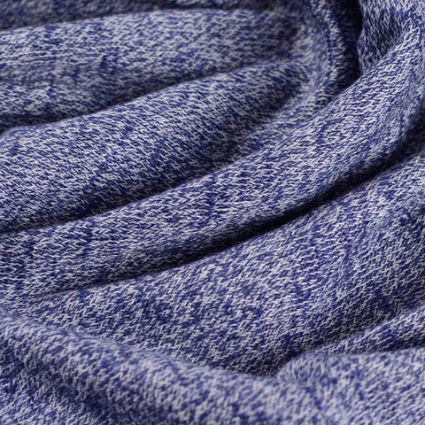 Blue Marl Jersey Knit, Viscose-Poly, 205 gsm, 160 cm, ref EF-10648
