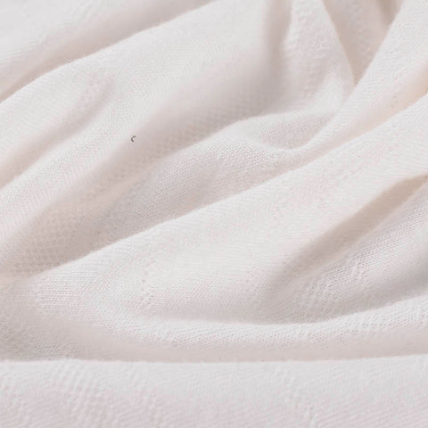 White Horizontal-Stripe Jacquard, Cotton