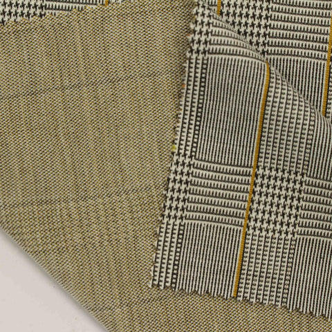 Black Plaid Jacquard, Polyester, 260 gsm, 160 cm, ref EF-210568