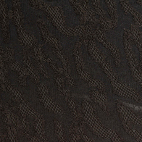 Dark Brown Tone-on-Tone Jersey Knit, Polyester