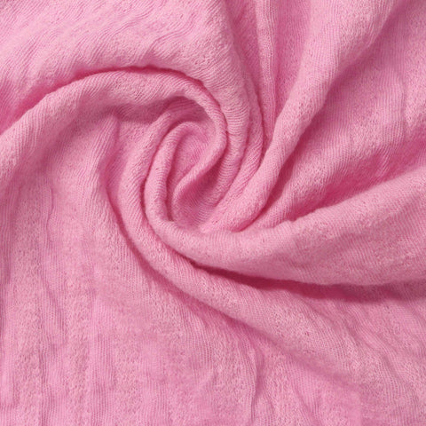 Pink Openwork-Diamond Jersey Knit, Cotton