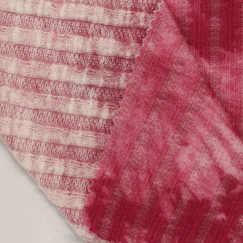 Pink Abstract Chenille, Polyester