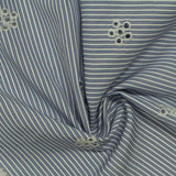 White Floral Woven, Polyester — photo 2