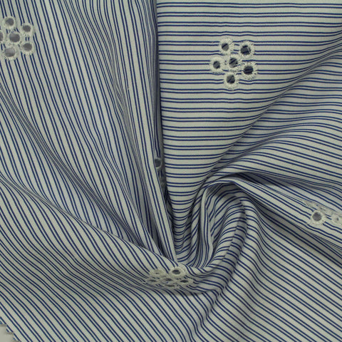 White Floral Woven, Polyester