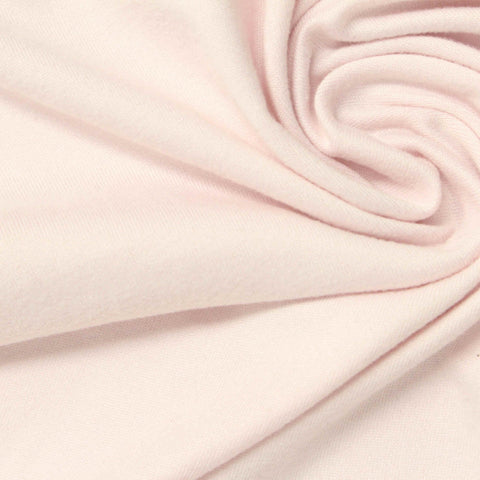 Brushed Polyester Stretch Milk Silk Knit Fabric, 175 gsm, 180 cm — White