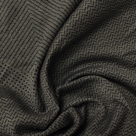 Charcoal Geometric-Chevron Jacquard, Polyester