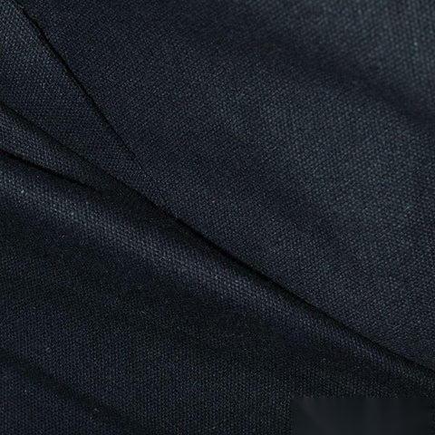 100% Cotton Canvas Fabric, 270 gsm, 140 cm — Black