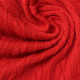 Jacquard Polyester Stretch Jersey Knit Fabric, 290 gsm, 155 cm — Red — photo 2