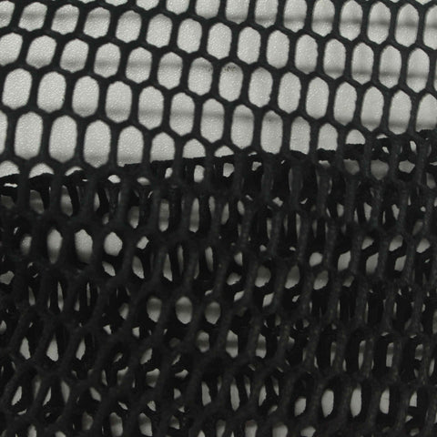 100% Polyester Mesh Fabric, 240 gsm, 150 cm — Black