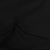 Viscose Nylon Stretch Bengaline Fabric, 276 gsm — Black — photo 2