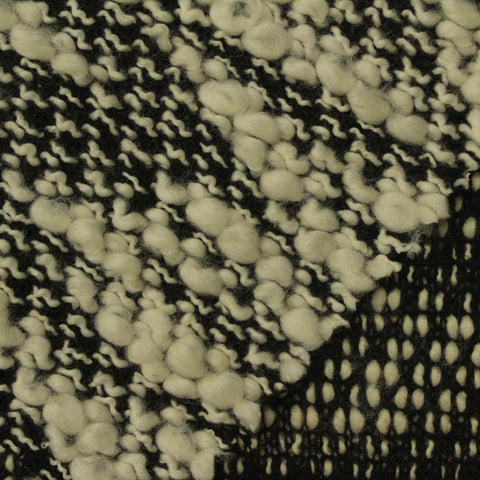 Off-White Dots Jersey Knit, Poly-Cotton