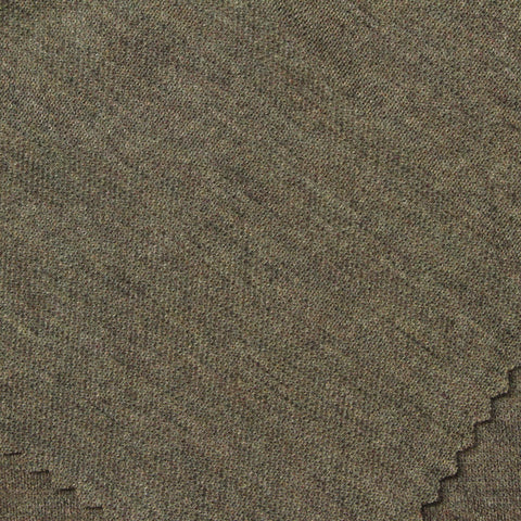 Heathered Brown Marl Piqué Knit, Viscose-Nylon