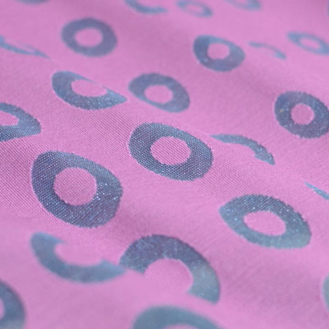 Blue Circles Jacquard, Viscose-Nylon