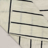 Black Horizontal-Stripe Jersey Knit, Cotton — photo 2