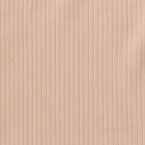 Cotton Polyester Stretch Rib Knit Fabric, 195 gsm — Pink, ref EF-279038
