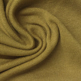 Viscose Polyester Blend Rib Knit Fabric, 290 gsm, 155 cm — Khaki — photo 2
