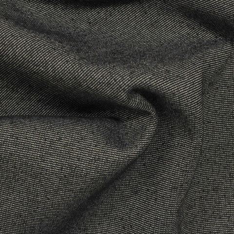 Dark Grey Horizontal-Stripe Ponte Knit, Cotton-Poly