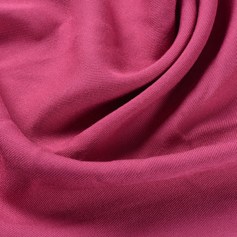 100% Viscose Twill Fabric, 150 gsm, 142 cm — Pink