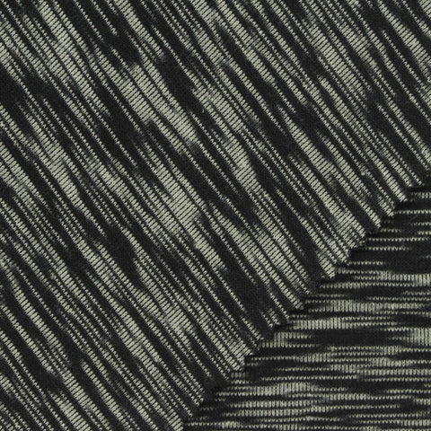 100% Cotton Scuba Knit Fabric, 280 gsm, 150 cm — Black