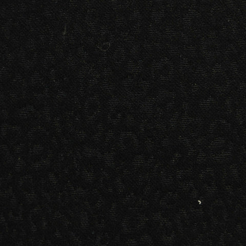 Black Tone-on-Tone Interlock Knit, Viscose-Nylon