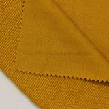 Polyester Cotton French Terry Fabric, 260 gsm — Yellow — photo 2