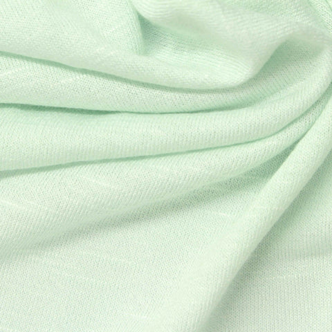 Slub Viscose Jersey Knit Fabric, 190 gsm, 160 cm — Green