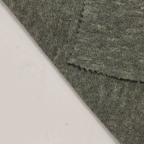 Grey Marl Chunky Knit, Poly-Cotton, 144 gsm