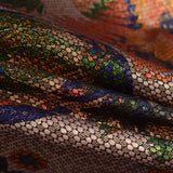Jacquard Polyester Viscose Woven Fabric, 170 gsm, 145 cm — Red — photo 2